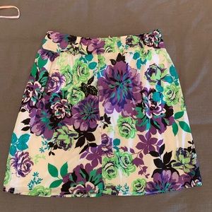 Women’s floral skirt.
